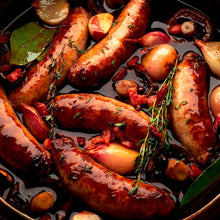 Load image into Gallery viewer, La Fermiere Genuine Angus Beef, Herb &amp; Garlic Sausages 500gm
